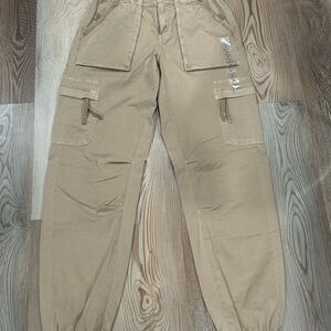 American Eagle Outfitters Stretch Baggy Jogger in Light Brown
